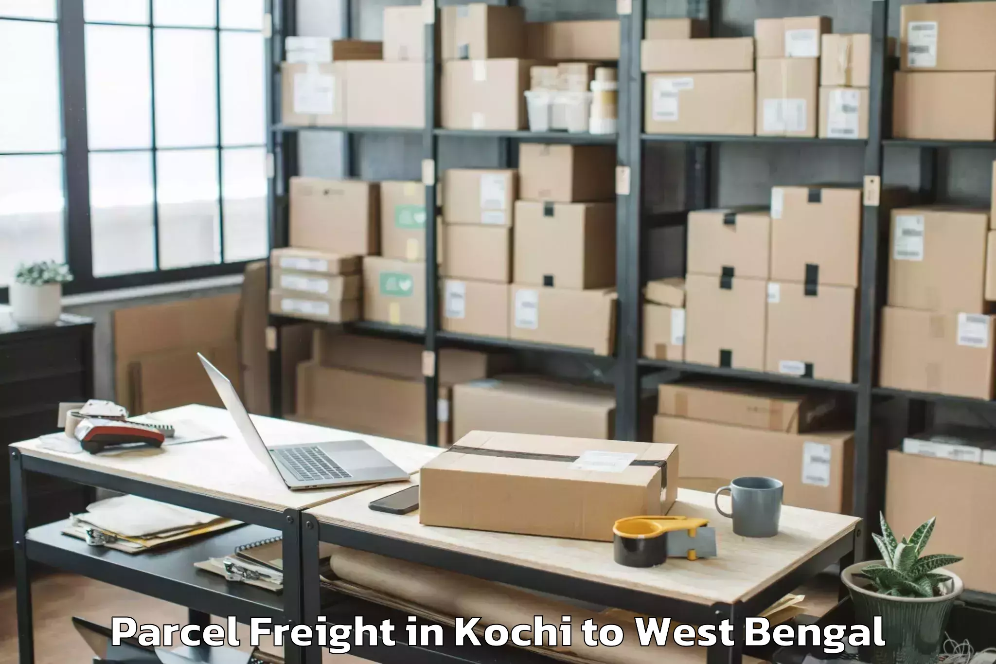 Top Kochi to Raiganj University Raiganj Parcel Freight Available